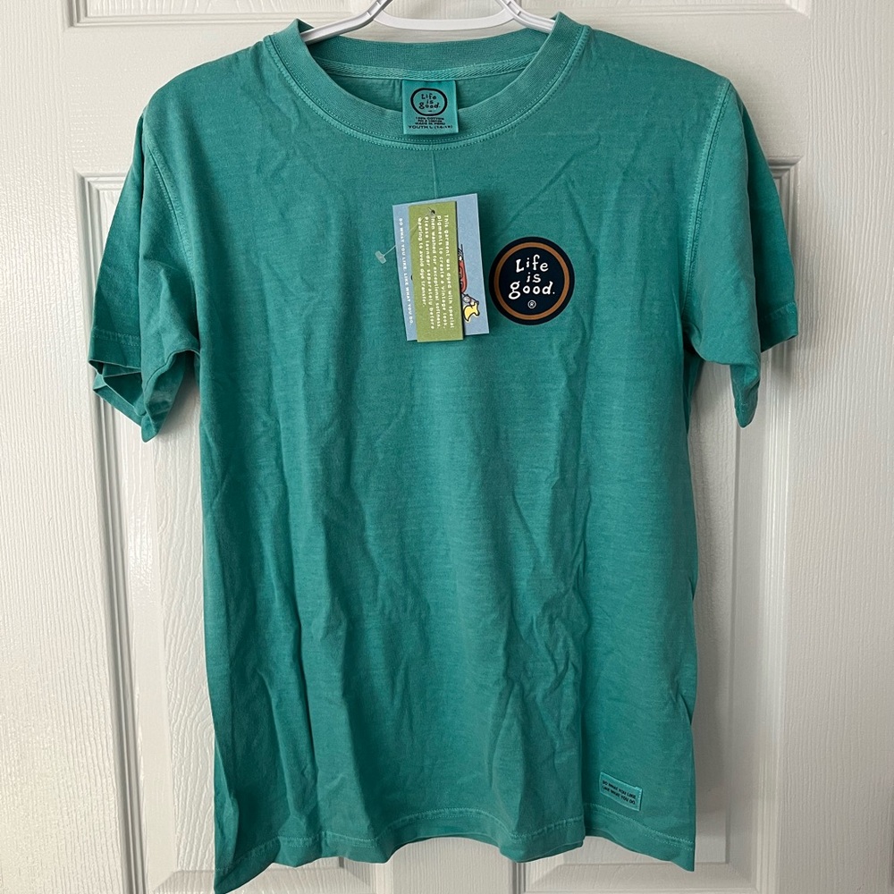 Life Is Good Teal T-Shirt